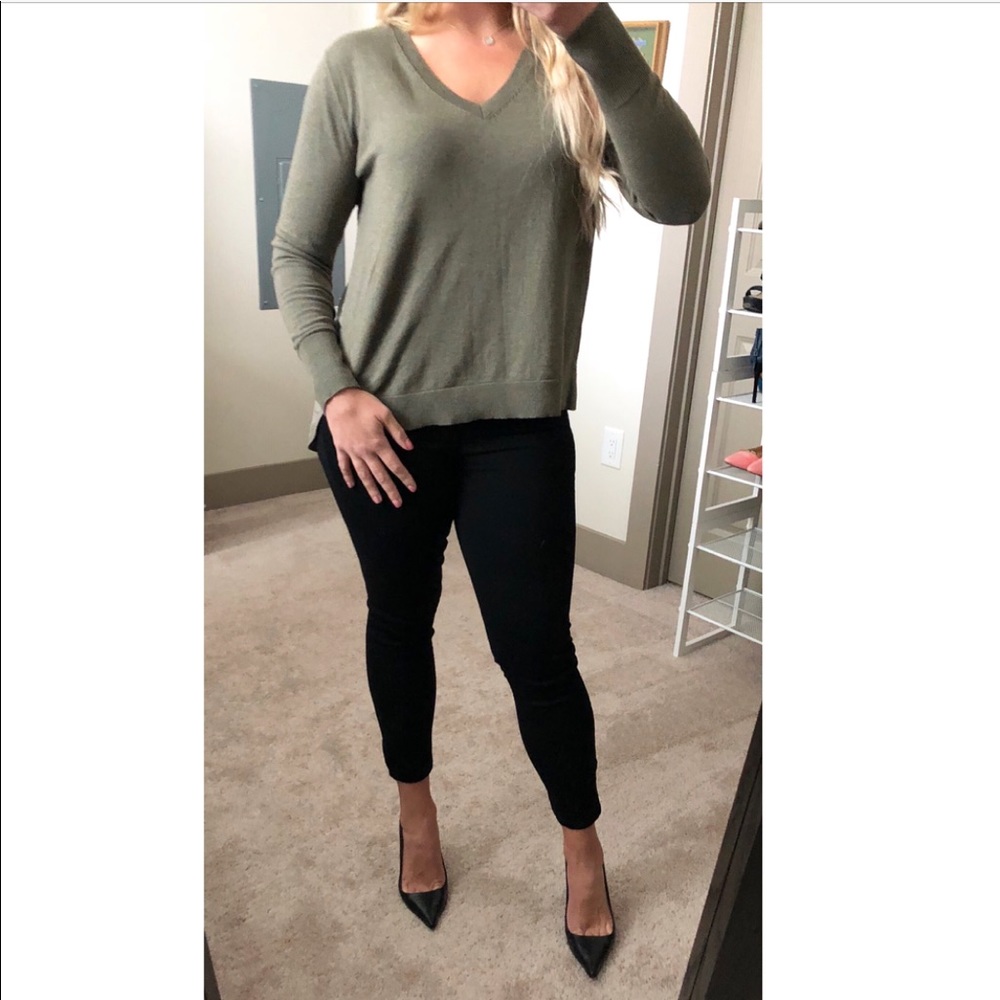 NEW! Banana Republic Silk Back Hi Low Sweater